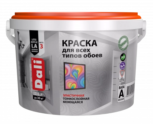 Краска DALI для обоев акриловая