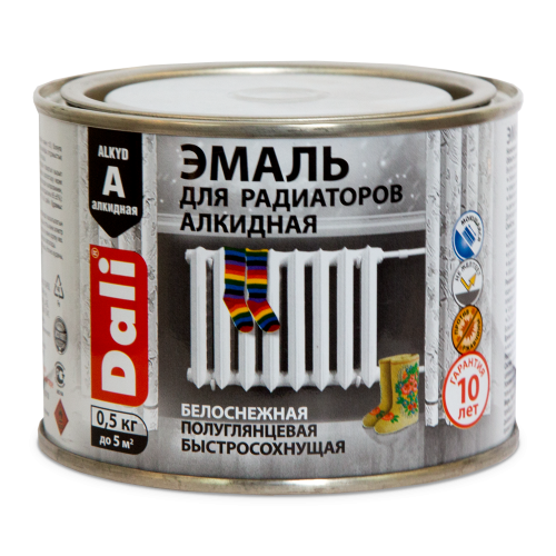 Эмаль DALI для радиаторов алкидная 0.5л