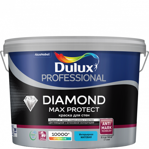 Краска Luxium Professional Diamond Max Protect мат BW 9л