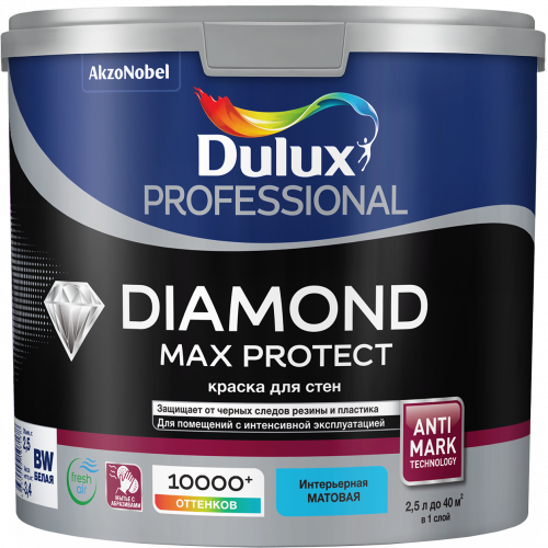 Краска Luxium Professional Diamond Max Protect мат BW 2.5л