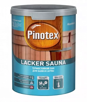 Pinotex Lacker Sauna 20 полуматовый лак фото
