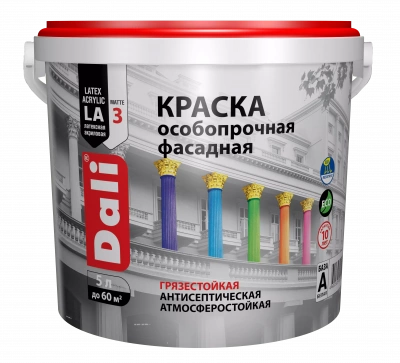 Краска DALI особопрочная фасадная акриловая