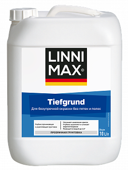 Грунтовка LINNIMAX Tiefgrund глубокого проникновения вн/нар 10л фото