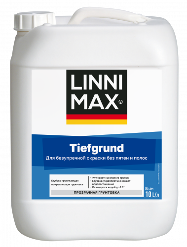 Грунтовка LINNIMAX Tiefgrund глубокого проникновения вн/нар 10л