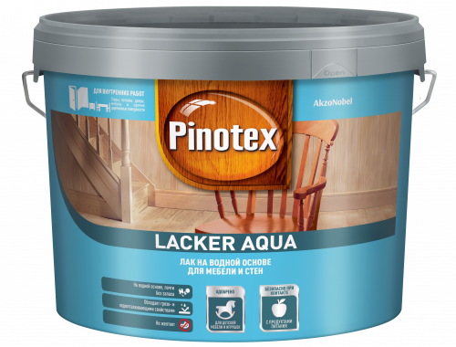 Лак Pinotex Lacker Aqua 70 (глянцевый) 9л