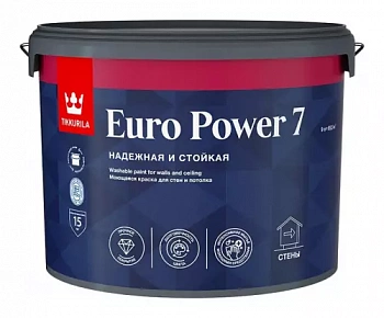 Краска для стен и потолков Tikkurila Euro Power 7  фото