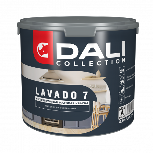 Краска Dali Collection Lavado 7 BW 2.5л