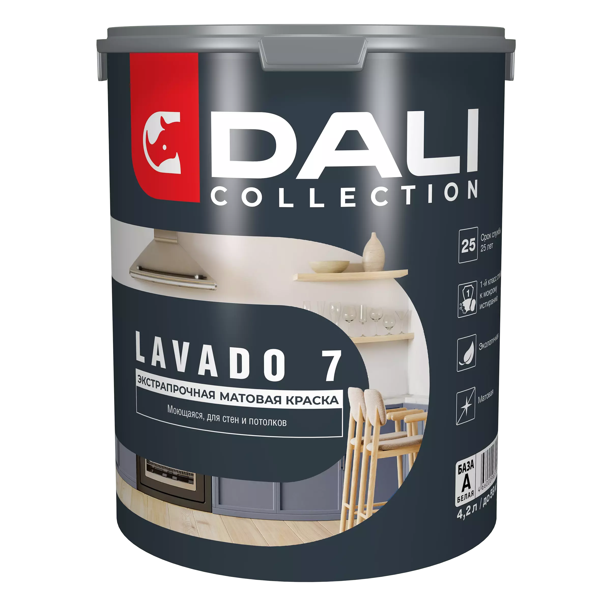 Краска Dali Collection Lavado 7 BW 4.2л