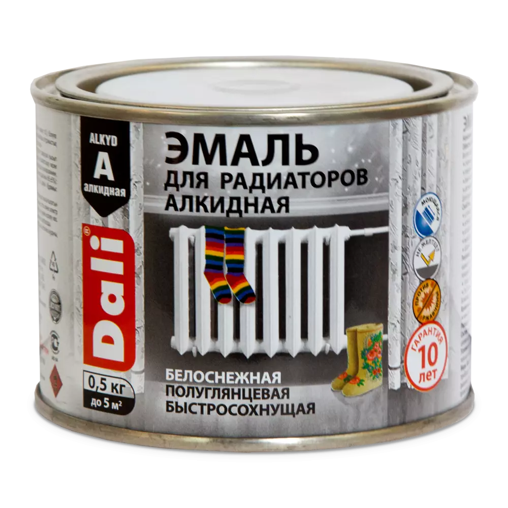 Эмаль DALI для радиаторов алкидная 0.5л