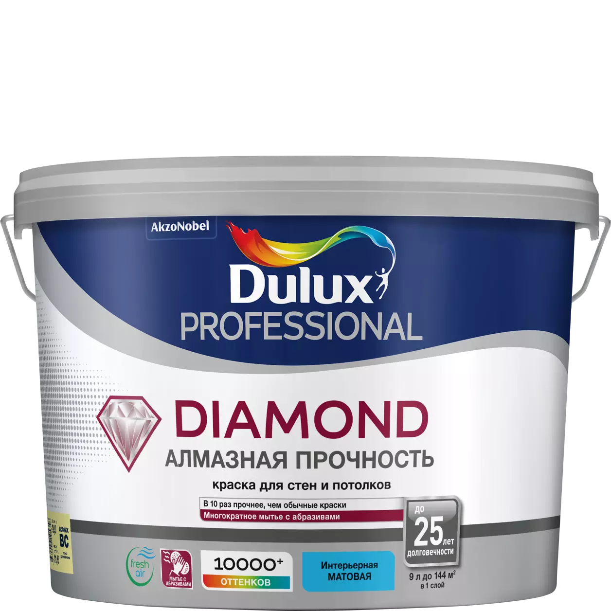 Dulux Diamond Matt белая, светлые тона 9л