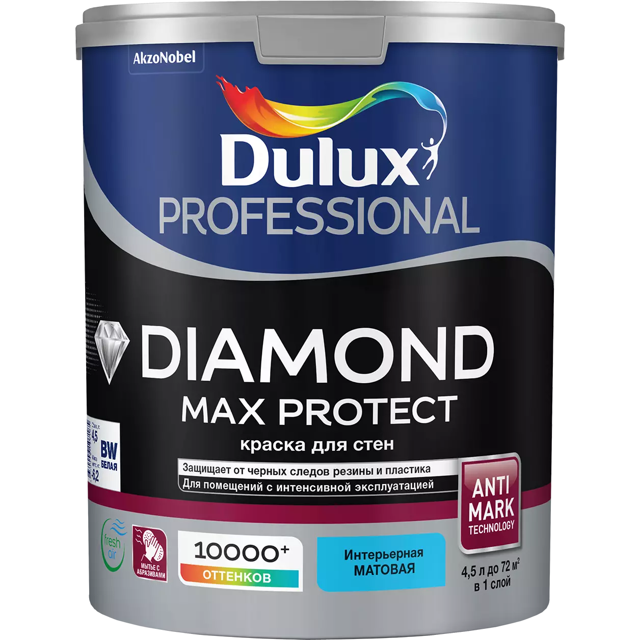 Краска Luxium Professional Diamond Max Protect мат BW 4.5л