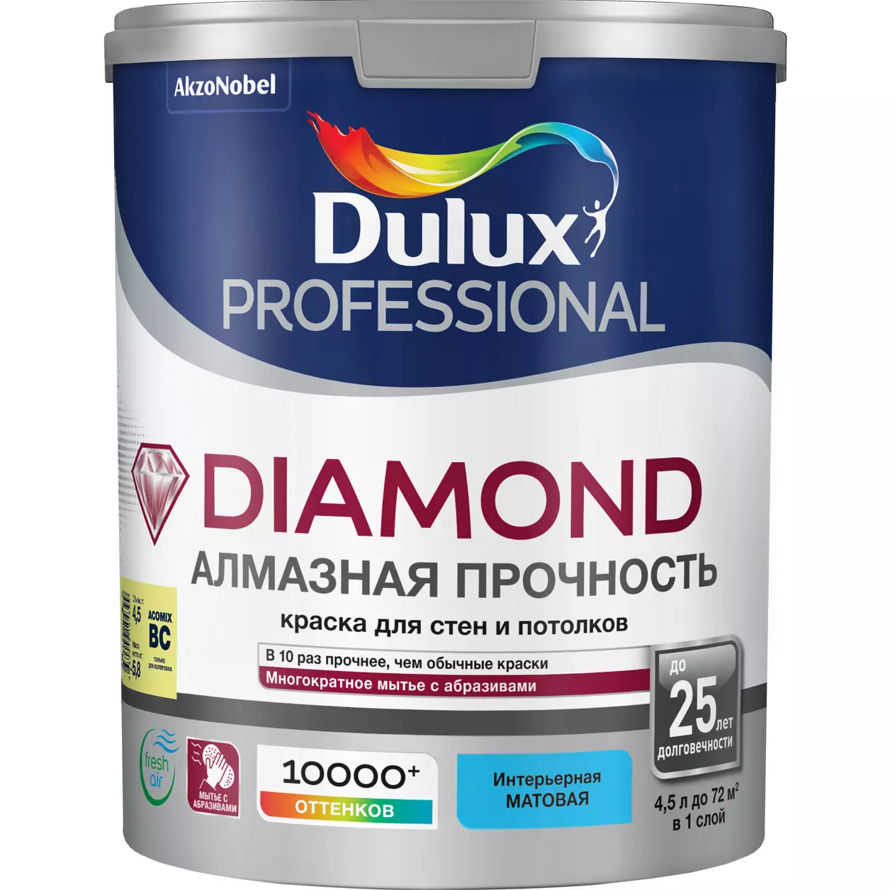 Dulux Diamond Matt насыщенные тона 4.5л