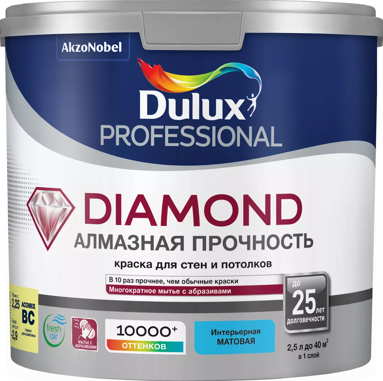 Dulux Diamond Matt насыщенные тона 2.25л