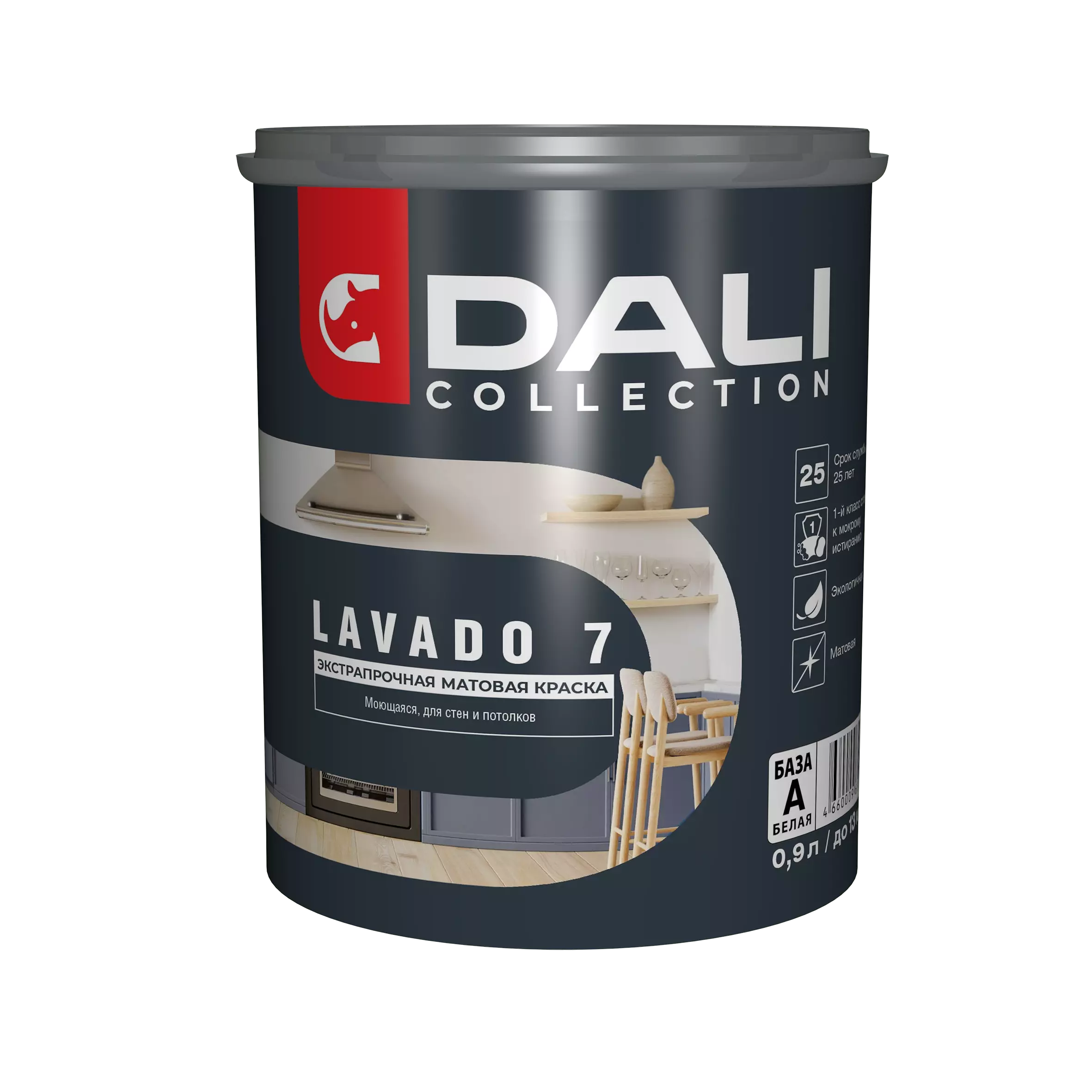 Краска Dali Collection Lavado 7 BW 0.9л