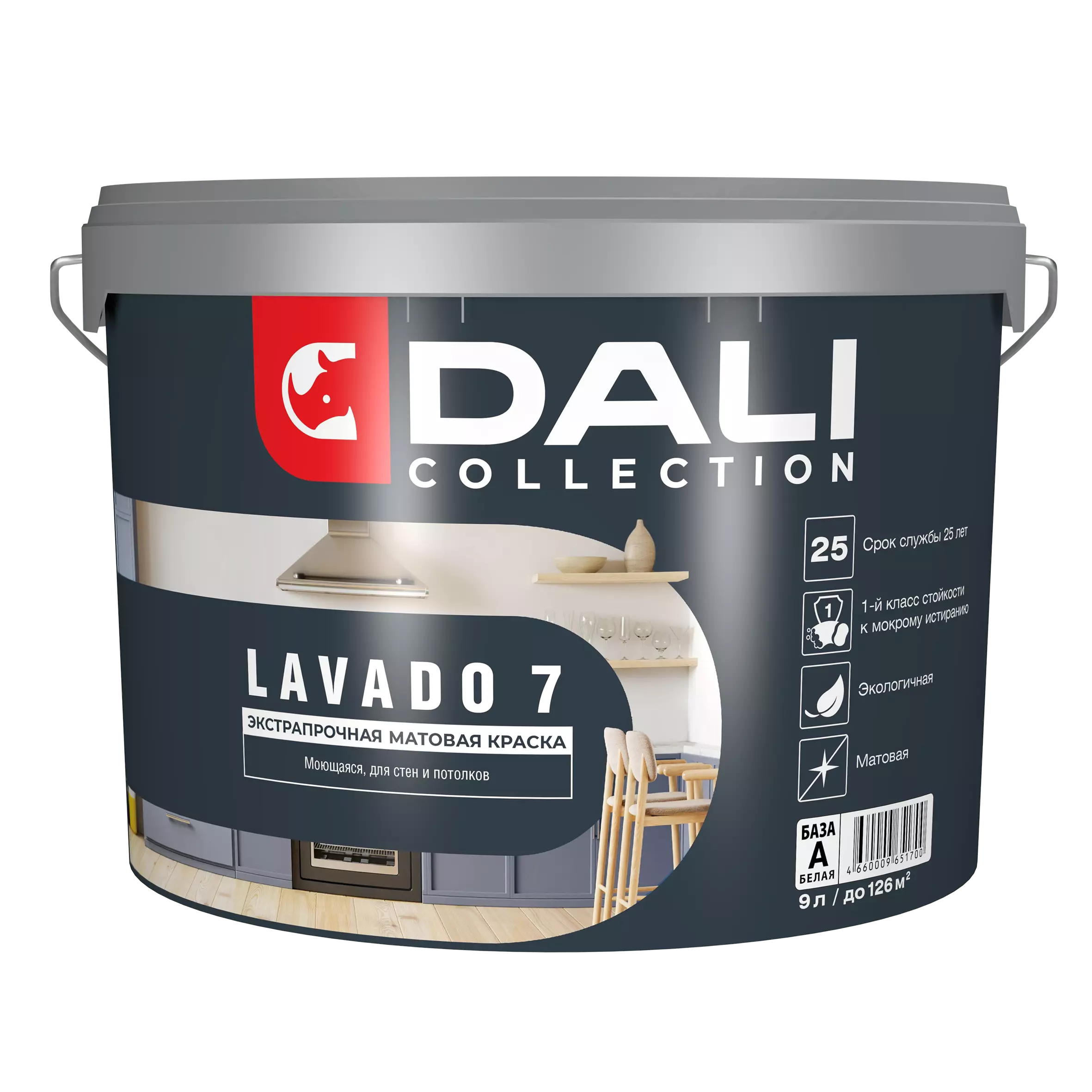 Краска Dali Collection Lavado 7 BW 9л
